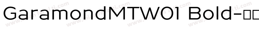 GaramondMTW01 Bold字体转换